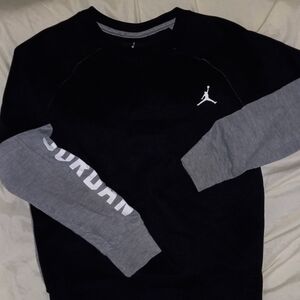 Jordan Black and Gray Kids Sweatshirt
